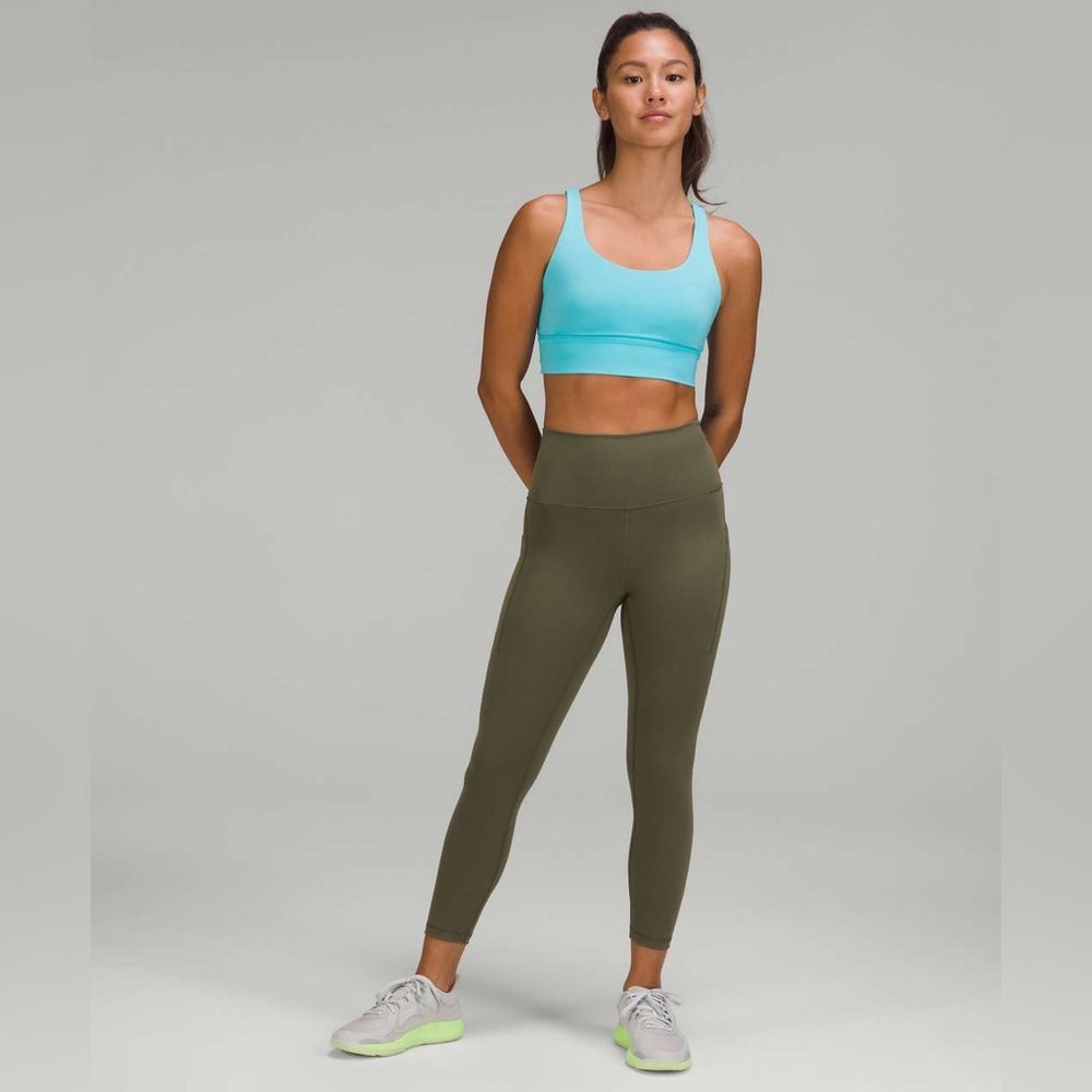 Lululemon Wunder Train High-Rise Tight with Pockets 25" Carob Brown Green - Picture 7 of 12